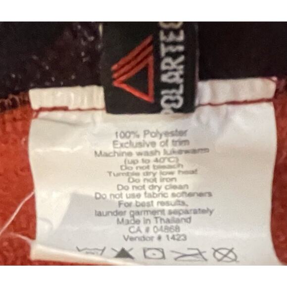 MEC Mountain Equipment Co-Op Zip Up Polartec Fleece Vest • Orange • Small - Picture 5 of 9